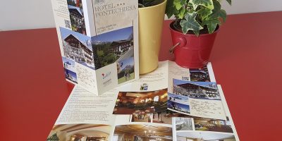 Realizzazione depliant Hotel Pontechiesa Cortina d’Ampezzo