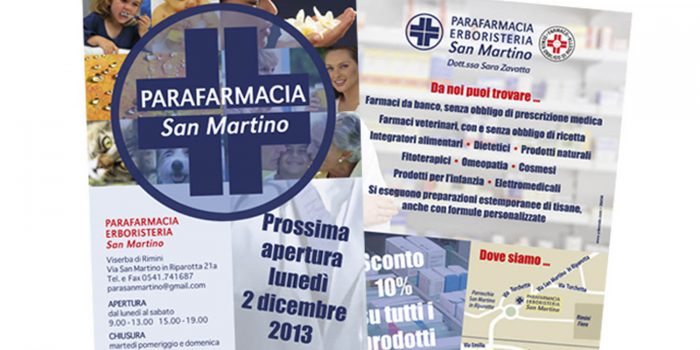 Realizzazione locandina Parafarmacia Erboristeria San Martino