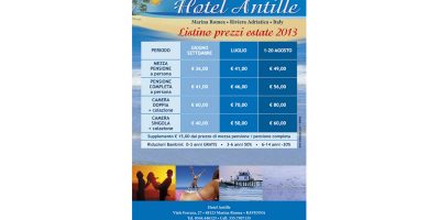 Realizzazione volantino Hotel Antille Marina Romea